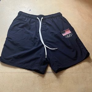 US Olympic Team Apparel, shorts/swim trunks, medium, navy, red white blue